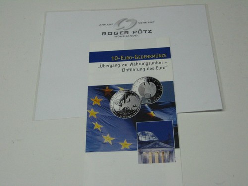Flyer euro gedenkmünzen - 10,